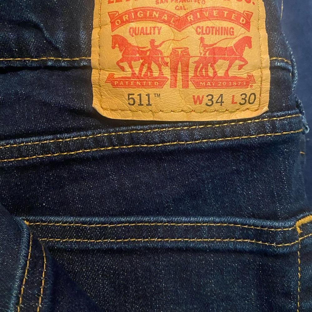 Levi's Dark Indigo Slim Jeans 511 34x30